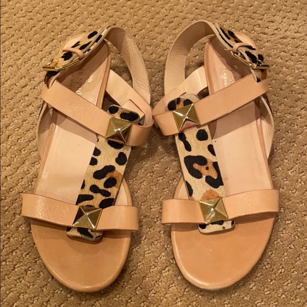 Kate Spade leopard sandals